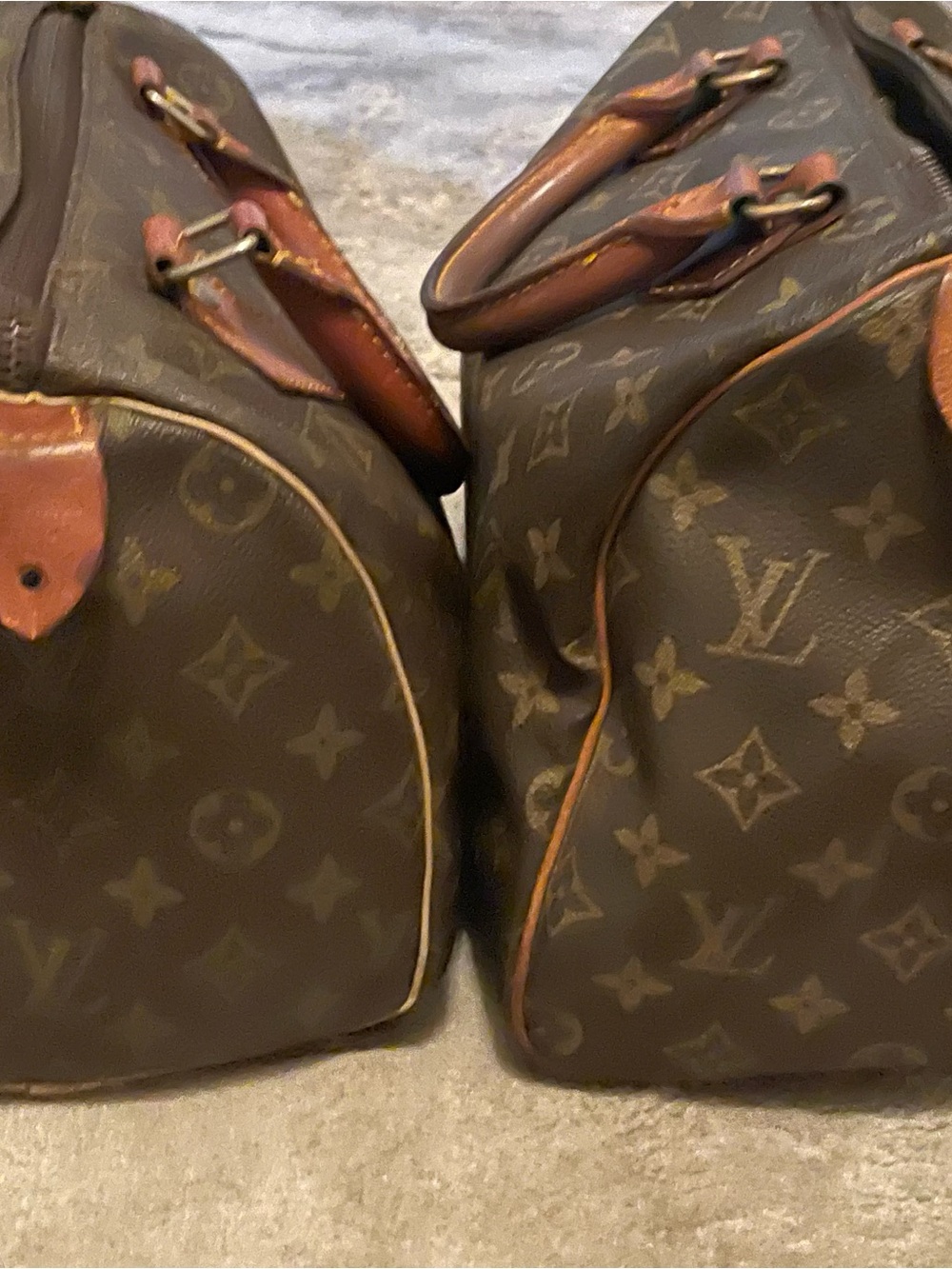 2 Pc Lot Louis Vuitton Monogram Speedy Bags Parts/Repair
